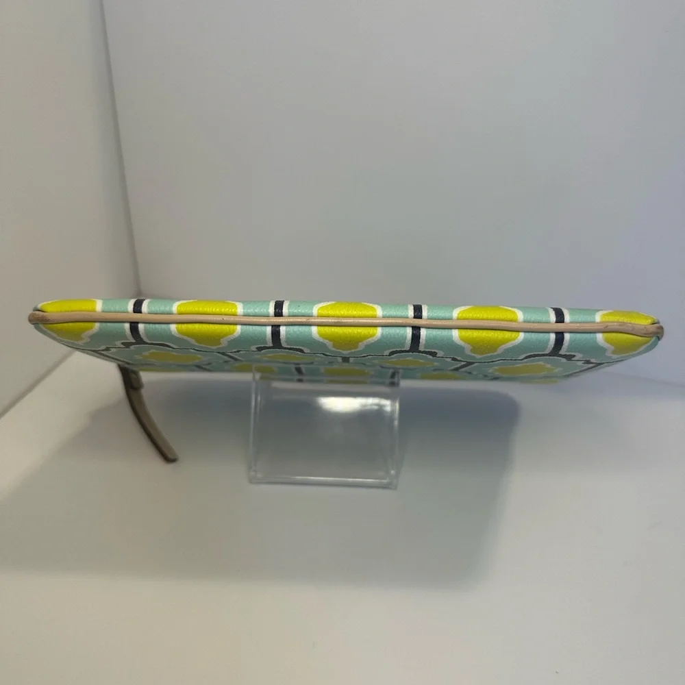kate spade Mint Green and Yellow Geo Cabana Pattern Tablet E-Reader Sleeve